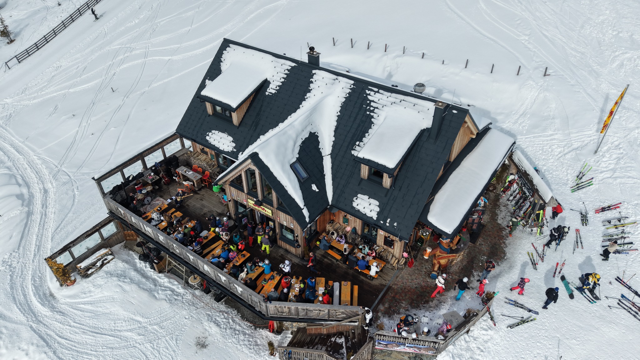 Drohnenaufnahme Tanzstatthütte Lachtal
